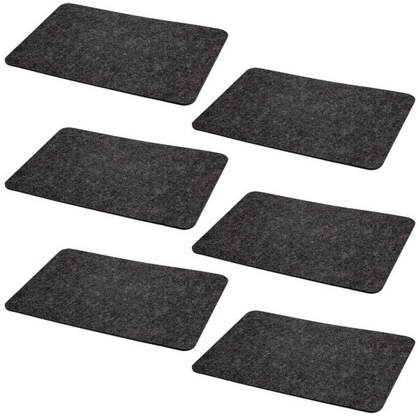 HAC24 Platzset Filz Platzmatte Tischsets Untersetzer Tischmatten Filzuntersetzer, (Set, 6-St), 44 x 30 cm, Rechteckig