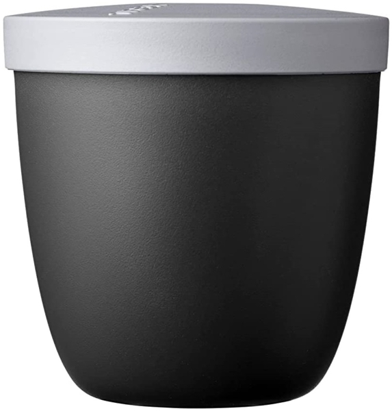 Mepal Snackpot Ellipse Limited Edition Schwarz / Black Edition – 500 ml praktischer Behälter zur Aufbewahrung und für Transport von Lebensmittel – tiefkühltauglich – spülmaschinenfest