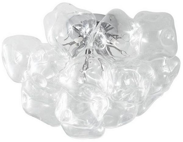 Lucande Deckenleuchten Diborah, Glas Transparent IP20, 4 x 8 W LED