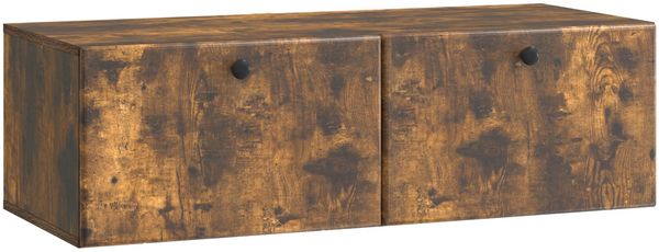 vidaXL Wandmontierter TV-Schrank Geräucherte Eiche 98 x 41 x 30 cm 899210