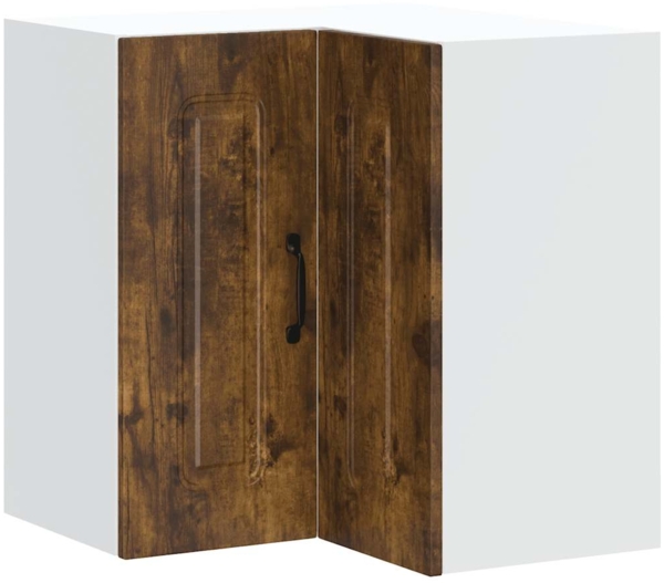 vidaXL Küchen-Eckhängeschrank Kalmar Räuchereiche Holzwerkstoff 853622
