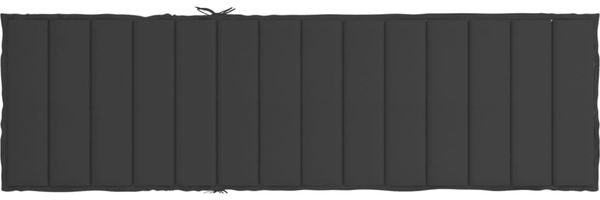 vidaXL Sonnenliegen-Auflage, Oxford-Gewebe schwarz, 200 x 70 x 3 cm Bild 5