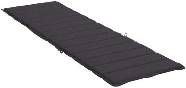 vidaXL Sonnenliegen-Auflage, Oxford-Gewebe schwarz, 200 x 70 x 3 cm Bild 4