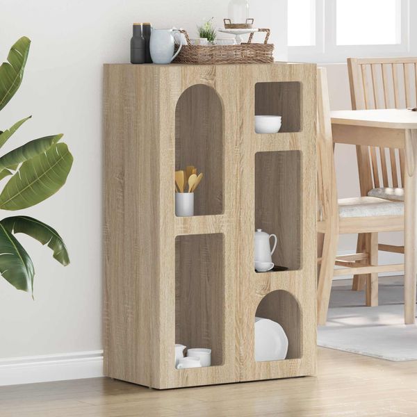 vidaXL Sideboard ELST Sonoma-Eiche 59 x 35 x 100,5 cm Holzwerkstoff 891336