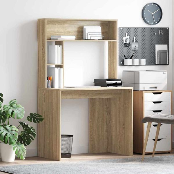 vidaXL Schreibtisch Sonoma-Eiche 91 x 50 x 149 cm Holzwerkstoff 869260