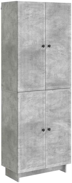 vidaXL Schrankset 2 pcs Betongrau 66 x 34,5 x 90 cm Holzwerkstoff 3416361