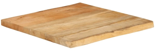 vidaXL Tischplatte mit Baumkante 60x60x3,8 cm Massivholz Mango 370738