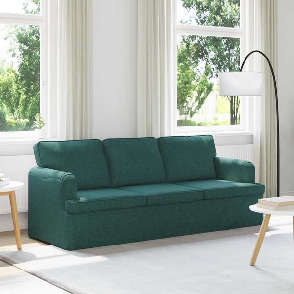 vidaXL Sofa Dunkelgrün 201 x 80 x 85 cm Stoff 42024500