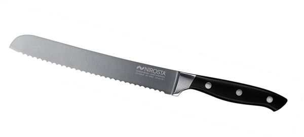 KNIVES 43902 TRINITY Brotmesser 34 cm mit genietetem Griff / Nirosta / CCrMoV