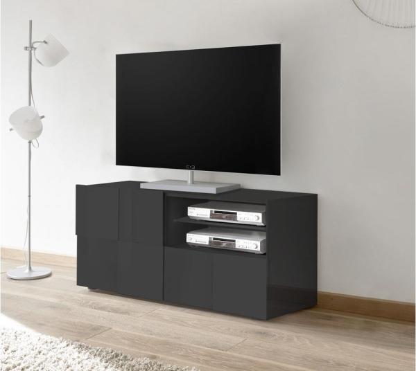 TV-Board 'DAMA 1', anthrazit Hochglanz Lack, 121 cm