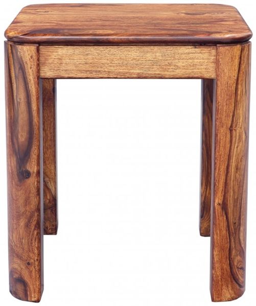 Beistelltisch Tina 40x45x40 cm aus indischem Sheesham-Massivholz