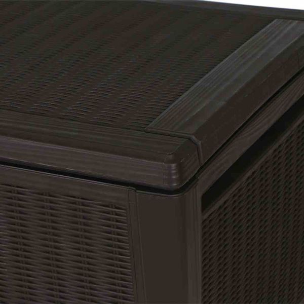 Kissenbox Rattanoptik Sumatra, mocca ca. 145x73x64 cm, Kunststoffgeflecht Bild 7
