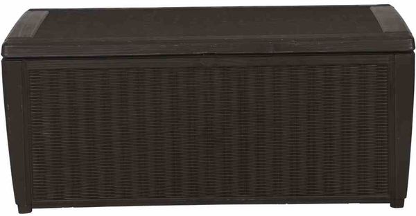 Kissenbox Rattanoptik Sumatra, mocca ca. 145x73x64 cm, Kunststoffgeflecht Bild 4
