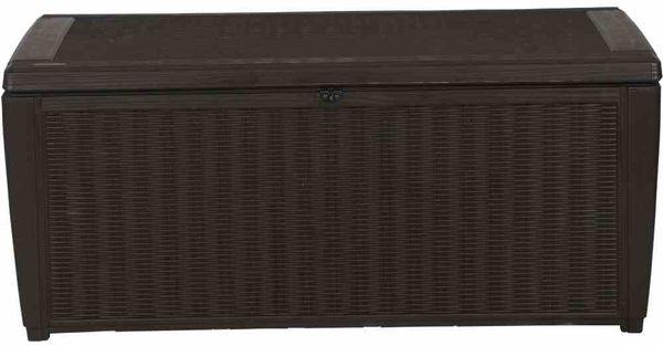 Kissenbox Rattanoptik Sumatra, mocca ca. 145x73x64 cm, Kunststoffgeflecht Bild 2