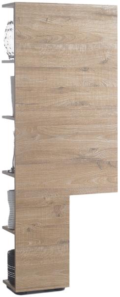 Regal >Dartford I< in Eiche/Natur aus MDF - 55x145x22cm (BxHxT)