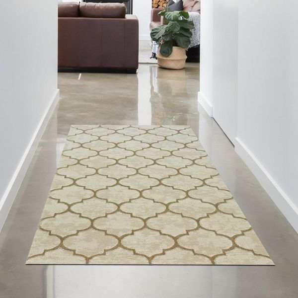 Carpetia Teppich Marokkanischer Teppich für Flur & Wohnzimmer beige, rechteckig, Höhe: 12 mm