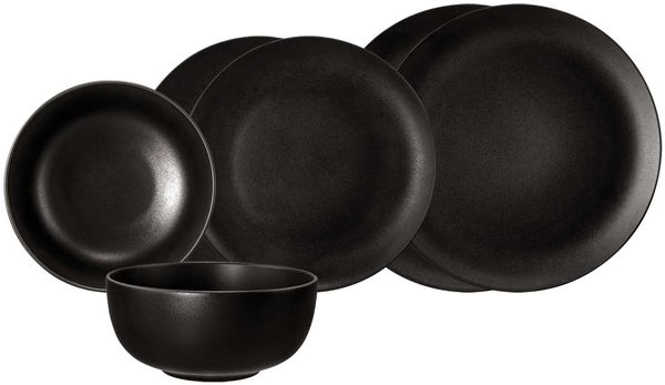 Seltmann Weiden Liberty Velvet Black Basic-Set 6-teilig