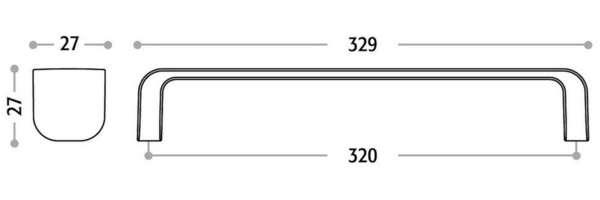 SO-TECH® Möbelgriff Bügelgriff DENO Chrom poliert BA 160 - 320 mm - incl. Schrauben, Griff Schrankgriff Schubladengriff - incl. Schrauben Bild 2