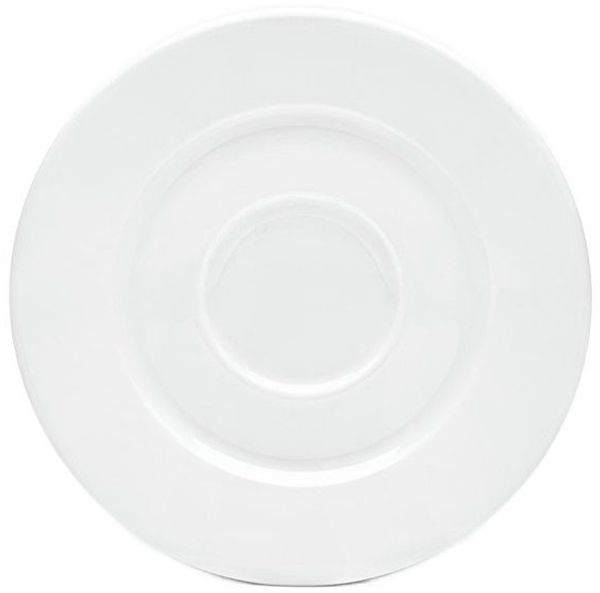 van Well Untertasse Gourmet, (6 St), spülmaschinenfest und mikrowellengeeignet, Porzellan, Ø 14,5 cm