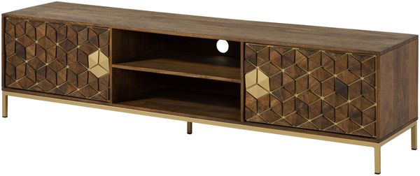 TV-Board Mango 190x45x50 braun geölt DIAMOND #205