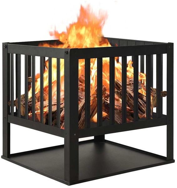 vidaXL Feuerstelle 40x40x40 cm Stahl 315088