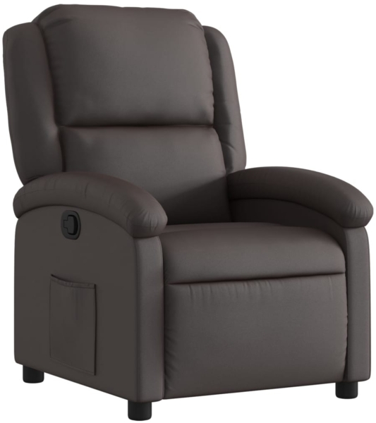 vidaXL Relaxsessel Dunkelbraun Echtleder 3205921