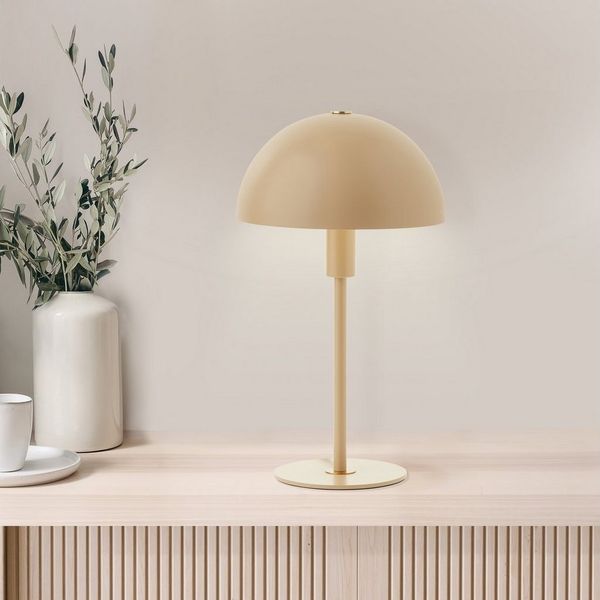 LeGer Home by Lena Gercke Tischleuchte Linnea Pilz Lampe, ohne Leuchtmittel, Pilzleuchte, Tischlampe, Metallsockel, Höhe 35,5 cm