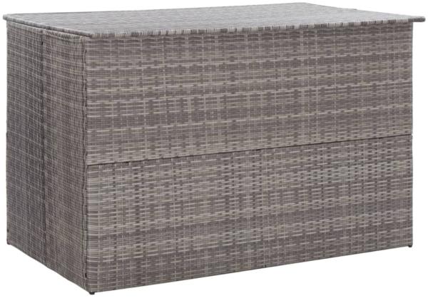 vidaXL Garden-Auflagenbox Grau 150x100x100 cm Poly Rattan 46467