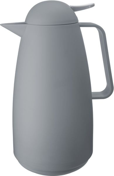 Homeware Teekanne, Polypropylen hellgrau, 13.5x26.5 cm, hitzebeständig bis 100 °C