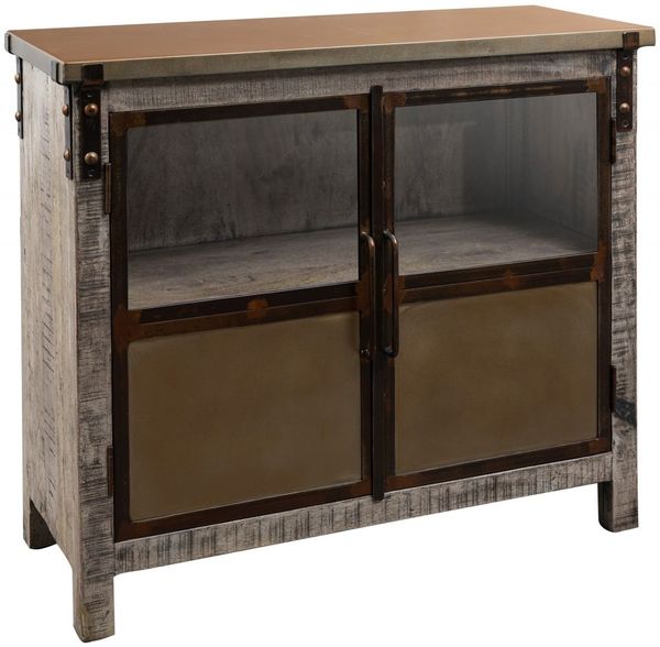 Sideboard Mango 100x40x90 braun lackiert HEAVY INDUSTRY #227