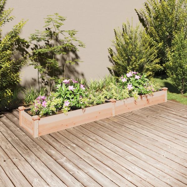 vidaXL Hochbeet mit Einsatz 240x45x25 cm Massivholz Tanne 364295