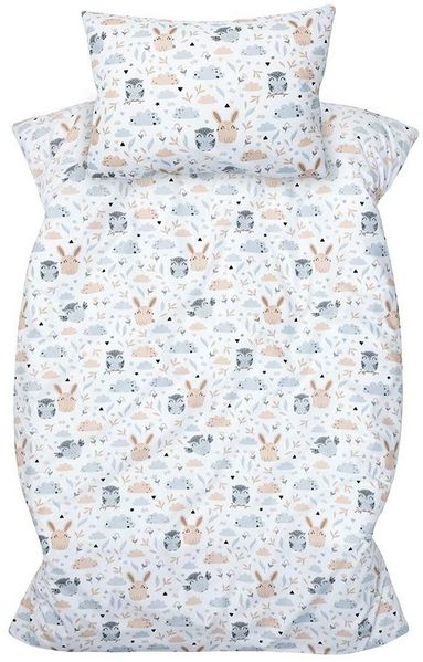 Amilian Kinderbettwäsche 100x135 - Bettwäsche Kinder - Kopfkissenbezug 40x60 cm Babybettwäsche, 2 teilig, 100% Baumwolle, für Mädchen und Jungen