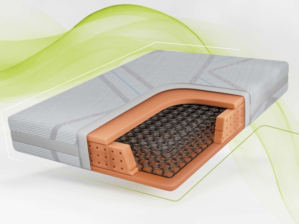 Solide Bonellmatratze für tägliche Nutzung, PU-Schaum & stabile Federung – klassisch, hygienisch & wendbar – Härtegrad H3 – 90 x 200 cm – TOVA – APRI