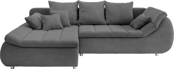 Home affaire Ecksofa Imola, bequem, aktuelle Steppung im Sitz, L-Form, Breite 270cm, wahlweise mit Bettfunktion, OTTOs Choice
