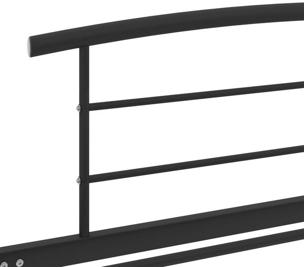 vidaXL Bettgestell Schwarz Metall 90x200 cm 284656 Bild 5