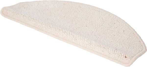 LUXOR living Stufenmatte Sheffield, Made in Poland, halbrund, Höhe: 5 mm, melierte Berber-Optik, selbstklebend, Set mit 2 Stück oder 15 Stück