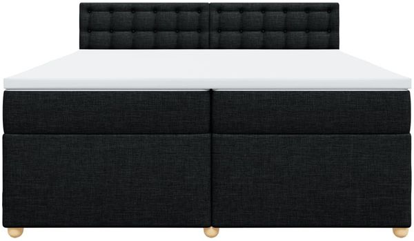 vidaXL Boxspringbett mit Matratze Schwarz 200x200 cm Stoff 3289103 Bild 6