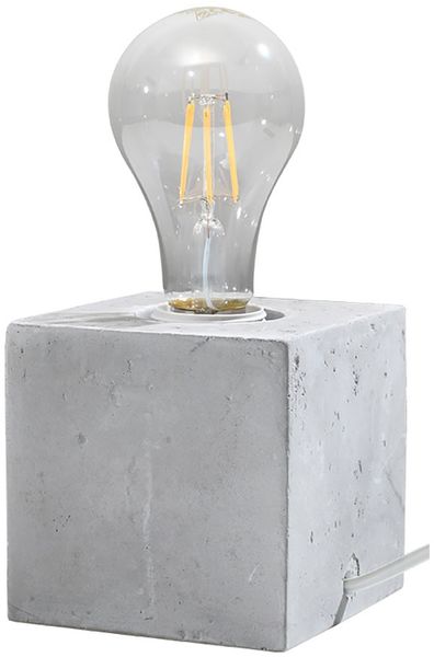 Tischlampe, Beton Grau, Retro-Stil, L 10 cm