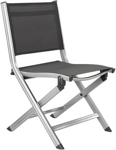 KETTLER BASIC PLUS Balkonklappstuhl silber/anthrazit Aluminium/Outdoorgewebe 53 x 51 x 86