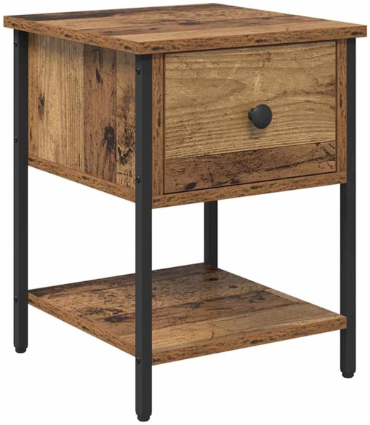 vidaXL Nachttisch Altholz 34 x 35,5 x 45 cm Holzwerkstoff 881800