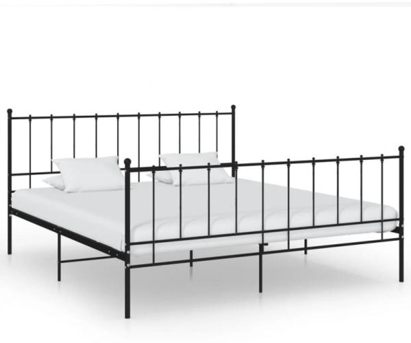 vidaXL Bett Schwarz Metall 200x200 cm [324964]