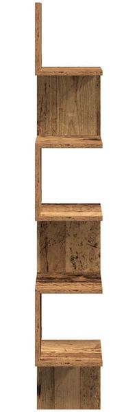 vidaXL Wand-Eckregal Altholz-Optik 20x20x127,5 cm Holzwerkstoff 856614 Bild 5