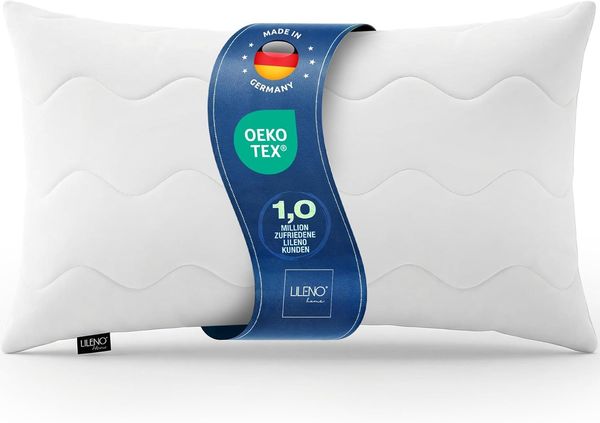 LILENO HOME Allergiker Kopfkissen 40x80 (1er Set) – 95°C waschbar, Oeko-Tex & Made in DE – Kissen 40x80 anpassbar für himmlischen Schlaf – Haut schmeichelndes & geruchsfreies Pillow