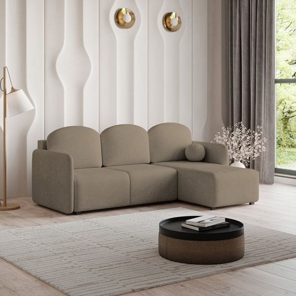 Masseno Ecksofa SUVINO mit Schlaffunktion L-Form, Sofa mit Bettkasten