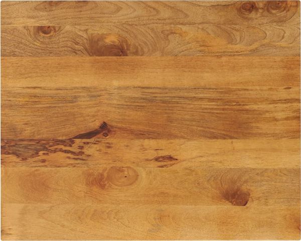 vidaXL Tischplatte 100x80x2,5 cm Rechteckig Massivholz Mango 371612