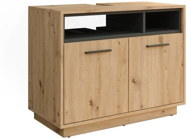 Waschbeckenunterschrank Beatrice Artisan Eiche/Anthrazit 80 x 64 cm Vicco