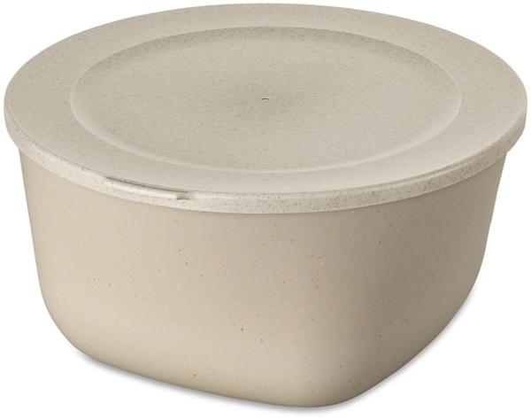 Koziol Dose Connect Box mit Deckel, Schüssel, Schale, Kunststoff-Holz-Mix, Nature Desert Sand, 4 L, 7872700