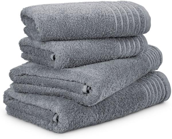 Möve Handtuch Set New Classic, Walkfrottier (4-St), 2x Hand- und 2x Duschtücher, 100% bester Baumwolle (480 g/m)