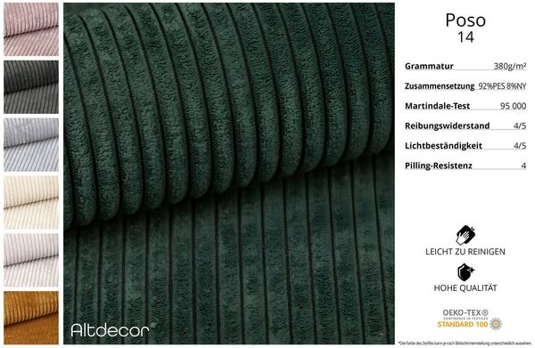 ALTDECOR Wohnlandschaft KLEEA-U, Couch mit Schlaffunktion, Wohnzimmer - Wohnlandschaft, Corner Sofa Bett Eckcouch Couch L-Form Schlafcouch Ausziehbar Bild 3