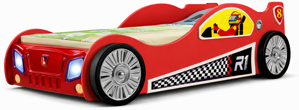Kinderbett Monza mit Lattenrost 90x190 cm in Rot